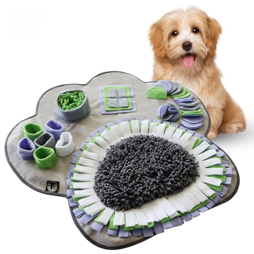 Schnüffelmatte in Pfotenform für kleine und mittelgroße Hunde, Katzen, Kaninchen; eine interaktive Schnüffelmatte mit langsamer Fütterung für geistige Stimulation, Puzzle-Spielzeug zur Förderung der Schnüffelmatte in Pfotenform für kleine und mittelgroße Hunde, Katzen, Kaninchen; eine interaktive Schnüffelmatte mit langsamer Fütterung für geistige Stimulation, Puzzle-Spielzeug zur Förderung der von Fluffy Soulmate