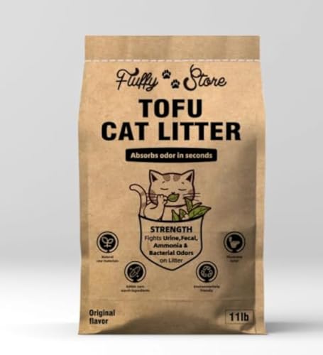 Tofu Katzenstreu - 4-in-1 gemischtes Katzenstreu, klumpendes Katzenstreu, Geruchskontrolle, spülbares Streu und staubfrei, flauschige Pfoten von Fluffy 🐾 Store