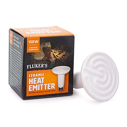 Fluker's Keramik-Wärmestrahler, natürliche Infrarot-Heizlampe für Reptilien, 150 Watt von Fluker's