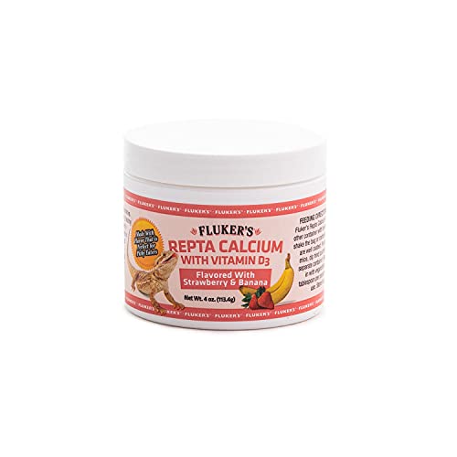 Fluker's Repta Calcium mit Erdbeer-Bananen-Geschmack, mit Vitamin D3, 118 ml von Fluker's