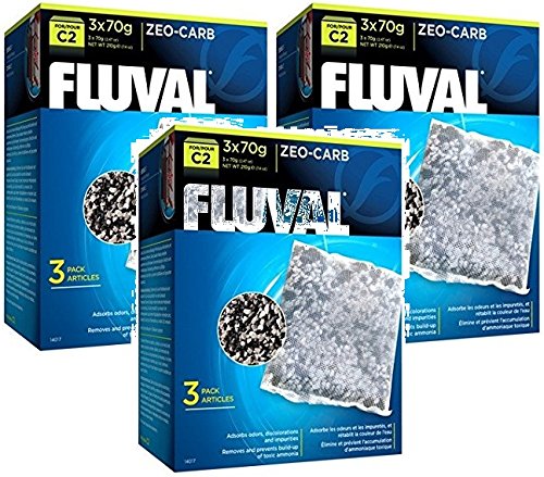 (3 Pack) Fluval C2 zeo-carb, je 3 Filter von Fluval