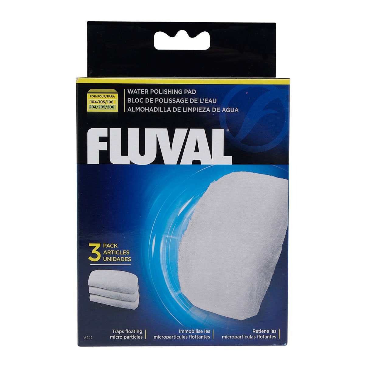 Feinfiltereinsätze für Fluval 104, 105, 106 + 204, 205, 206 (3er-Set) von Fluval