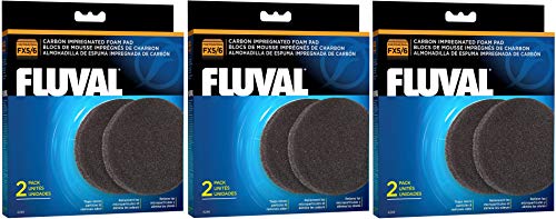 Fluval (6 Pack) Schaumstoff Pad FX5/FX6 Filtereinsätze Aquarium Filter (3 Pakete mit je 2 Pads) von Fluval