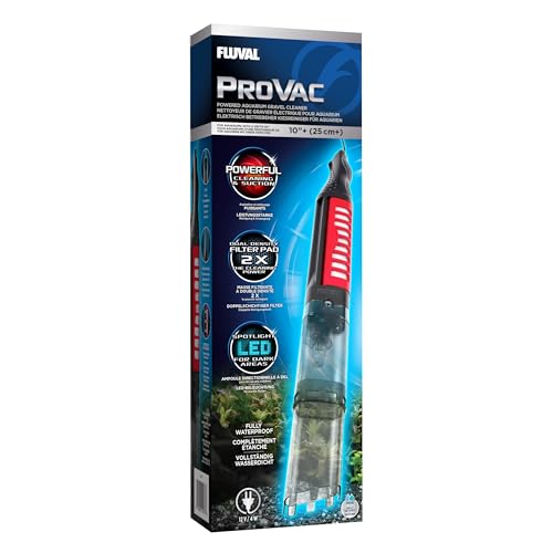 Fluval Pro Vac, elektrischer Bodengrundreiniger, mit Verlängerungsrohr für tiefe Aquarien, Große Rassen, Katze schwarz, 1 Stück (1er Pack) Fluval Pro Vac, elektrischer Bodengrundreiniger, mit Verlängerungsrohr für tiefe Aquarien, Große Rassen, Katze schwarz, 1 Stück (1er Pack) von Fluval
