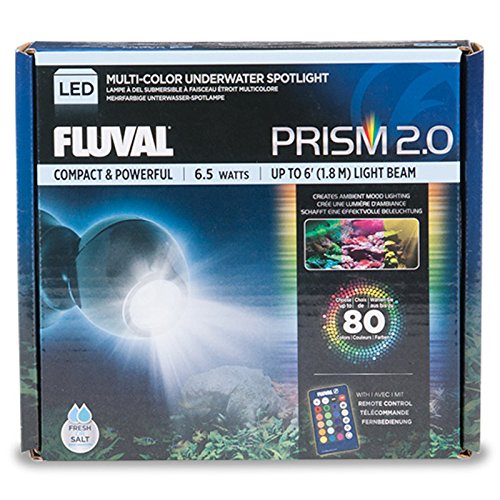 Fluval 2.0 PRISM, Spotlight, LED Beleuchtung für Süßwasser und Meerwasser Aquarien, 6,5W, 1 Stück (1er Pack) von Fluval