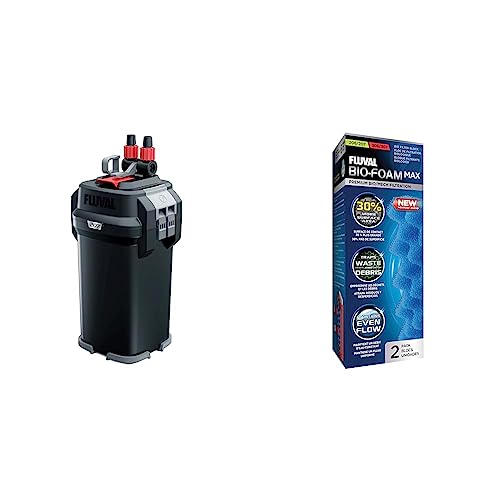 Fluval 207 Außenfilter für Aquarien, von 60 bis 220l, 780 l/h, 10W & Bio-Foam MAX Schaumstofffilter, mit vergrößerter Oberfläche für den Fluval 207 und 307 Außenfilter, 2er Pack Fluval 207 Außenfilter für Aquarien, von 60 bis 220l, 780 l/h, 10W & Bio-Foam MAX Schaumstofffilter, mit vergrößerter Oberfläche für den Fluval 207 und 307 Außenfilter, 2er Pack von Fluval