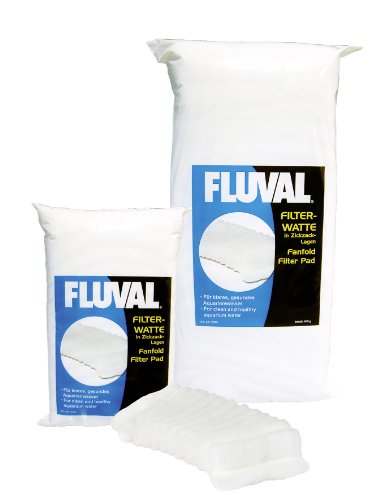 Fluval Filterwatte, fein filterndes Medium für kristallklares, sauberes Wasser, für Aquarienfilter, für Meerwasser geeignet, 500g von Fluval