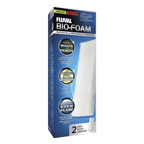 Fluval Bio-Foam Schaumstoffpatrone, für Fluval Außenfilter 206, 306, 207 und 307, 2er Pack von Fluval