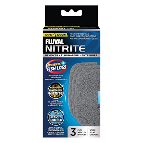 Fluval Nitrit Entferner Pads, für Fluval Außenfilter 107 und 207, 3er Pack von Fluval