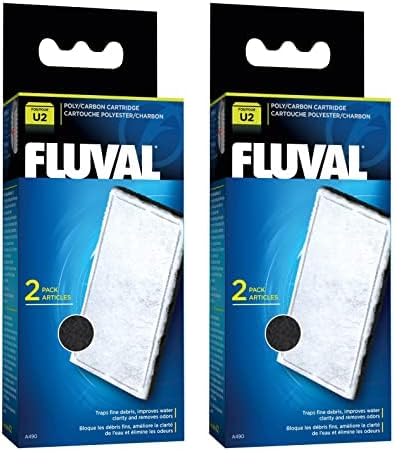 Fluval A490 Polyester-Aktivkohle Filtereinsatz, Polyester für feine Schmutzpartikel, Aktivkohle für schädliche Flüssigkeiten/Verfärbungen/Gerüche, für den Fluval Innenfilter U2, 4er Pack Fluval A490 Polyester-Aktivkohle Filtereinsatz, Polyester für feine Schmutzpartikel, Aktivkohle für schädliche Flüssigkeiten/Verfärbungen/Gerüche, für den Fluval Innenfilter U2, 4er Pack von Fluval