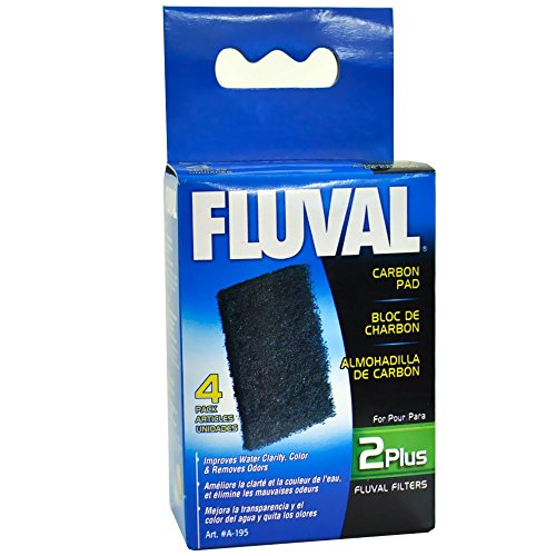Fluval Aktivkohlefilterpatrone, für den Fluval 2+ Innenfilter, 4er Pack von Fluval