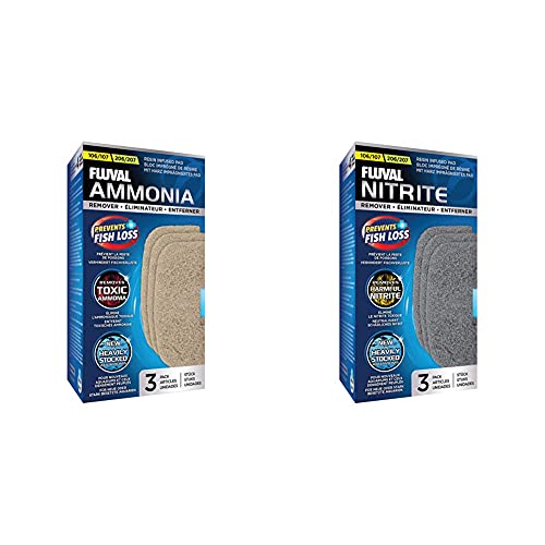 Fluval Ammoniak Entferner Pads, Außenfilter 107 und 207, 3er Pack & Nitrit Entferner Pads, Außenfilter 107 und 207, 3er Pack Fluval Ammoniak Entferner Pads, Außenfilter 107 und 207, 3er Pack & Nitrit Entferner Pads, Außenfilter 107 und 207, 3er Pack von Fluval