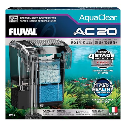 Fluval AquaClear AC20 Hochleistungsfilter, 18–76 l von Fluval