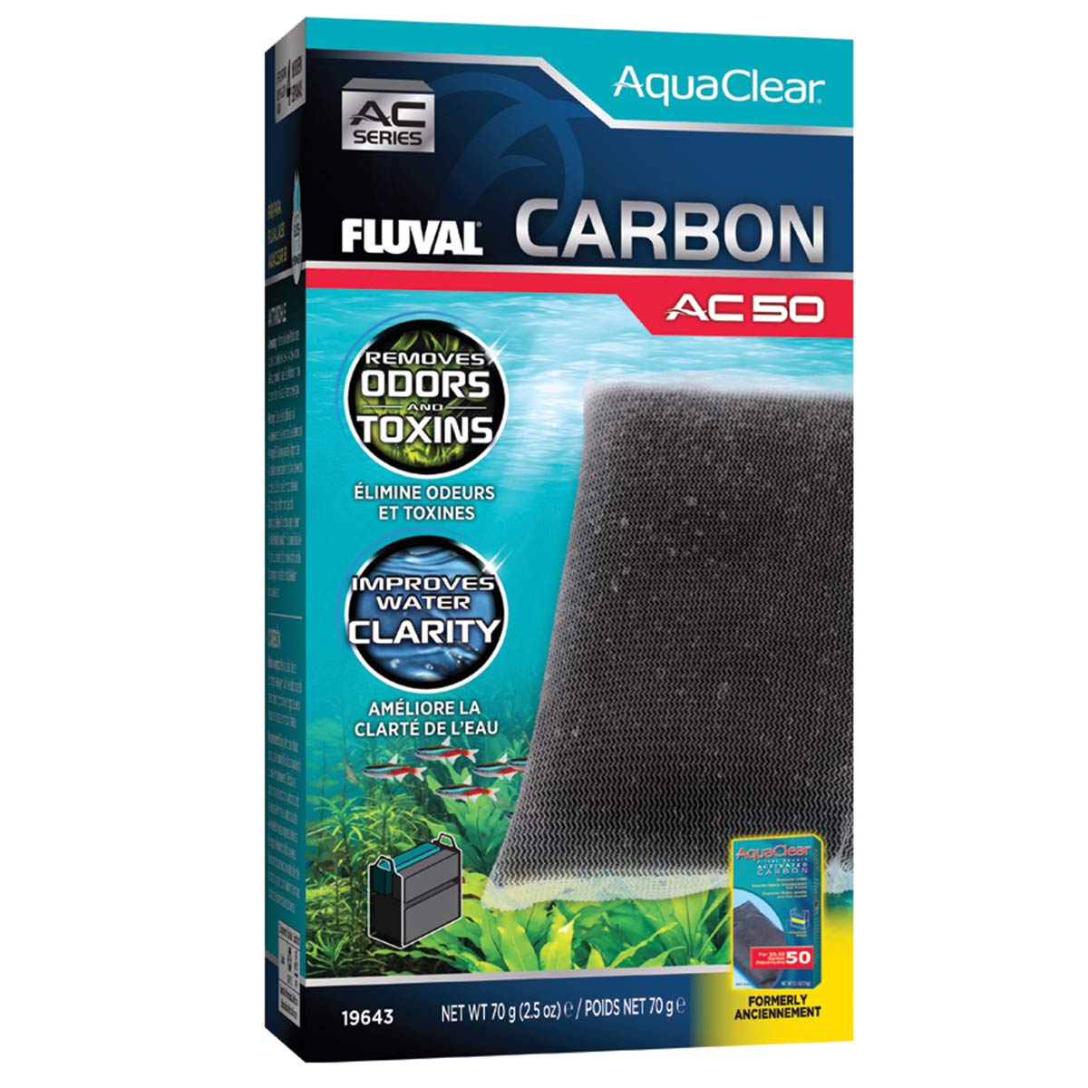 Fluval AquaClear Carbon Filtereinsatz AC50 von Fluval