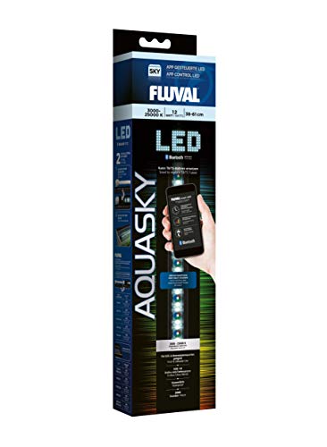 Fluval AquaSky 2.0, LED Beleuchtung fuer Suesswasser Aquarien, 38 - 61cm, 12W von Fluval