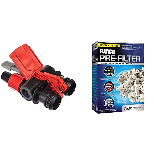 Fluval AquaStop Ventil Außenfilter 106, 206, 306 und 406 & Vorfiltermaterial, Keramikringe zur Vorfilterung größerer Abfallstoffe im Süß- und Meerwasseraquarium, 750g Fluval AquaStop Ventil Außenfilter 106, 206, 306 und 406 & Vorfiltermaterial, Keramikringe zur Vorfilterung größerer Abfallstoffe im Süß- und Meerwasseraquarium, 750g von Fluval