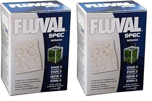 Fluval Biomax, Bio-Ringe mit einem komplexen Porensystem für Nutzbakterien, geeignet für Flex 34 L, 57 L und 123 L sowie die Spec 1, 3 und 5 Aquarien,42g (Packung mit 2) von Fluval