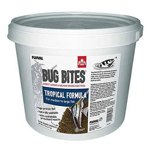 Fluval Bug Bites Fischfutter, mit Insektenlarven, fuer tropische Fische, langsam sinkendes Granulat 1,4-1,6mm, 1.7kg Fluval Bug Bites Fischfutter, mit Insektenlarven, fuer tropische Fische, langsam sinkendes Granulat 1,4-1,6mm, 1.7kg von Fluval