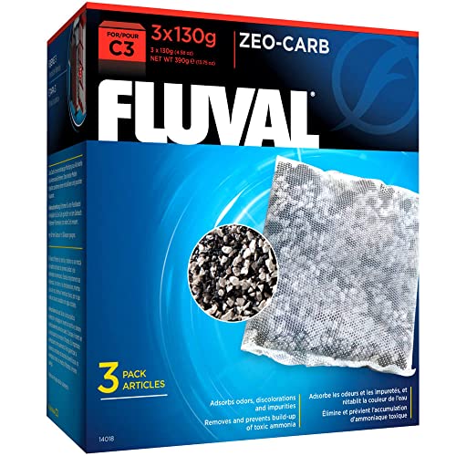 Fluval C3 Zeo Carb für mechanische Filtration, 390g, 3er Pack von Fluval