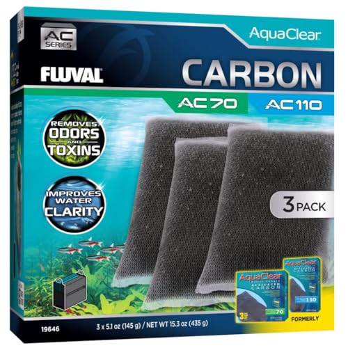 Fluval Charge Pack Aktivkohle für Filter Rucksack für Aquarium AquaClear AC70/110, 3 Stück Fluval Charge Pack Aktivkohle für Filter Rucksack für Aquarium AquaClear AC70/110, 3 Stück von Fluval
