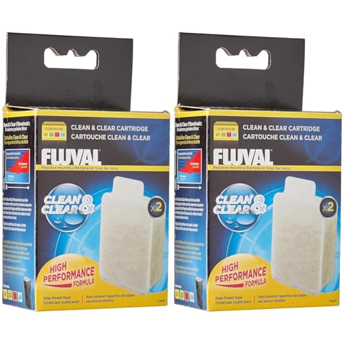 Fluval Clean & Clear Filterpatrone, mit Hochleistungsharz für gesünderes Wasser Innenfilter U1, U2, U3 und U4, 4er Pack von Fluval