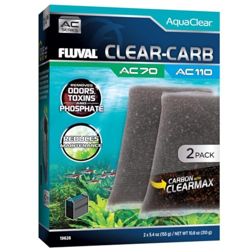 Fluval Clear-Ladekohle für Aquarium, AquaClear AC70/110, 2 Stück Fluval Clear-Ladekohle für Aquarium, AquaClear AC70/110, 2 Stück von Fluval