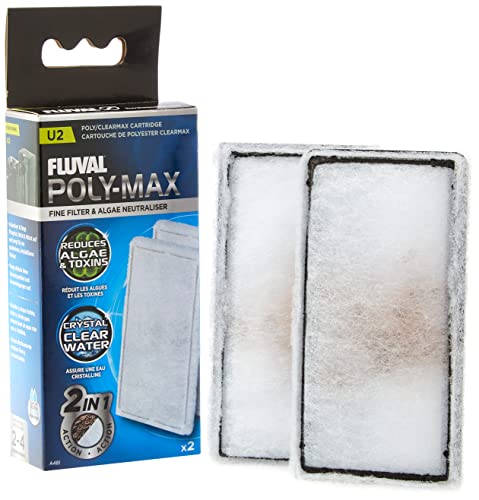 Fluval Clearmax Filtereinsatz mit Premium-Harz zur Absorbierung von Phosphat, Nitrit und Nitrat für Fluval Innenfilter U2, 2er Pack von Fluval