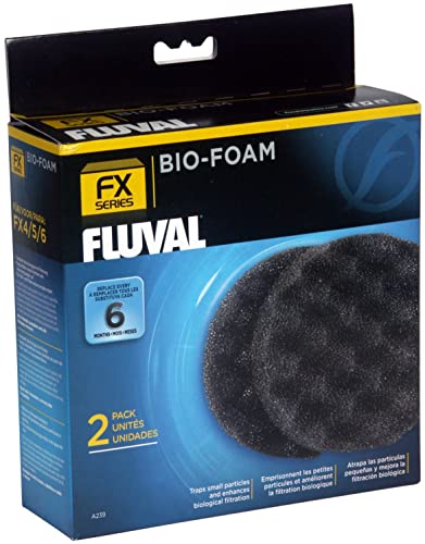 Fluval Bio Foam Schaumstoffpatrone für Fluval Außenfilter FX4 , FX5 und FX6, 2er Pack von Fluval