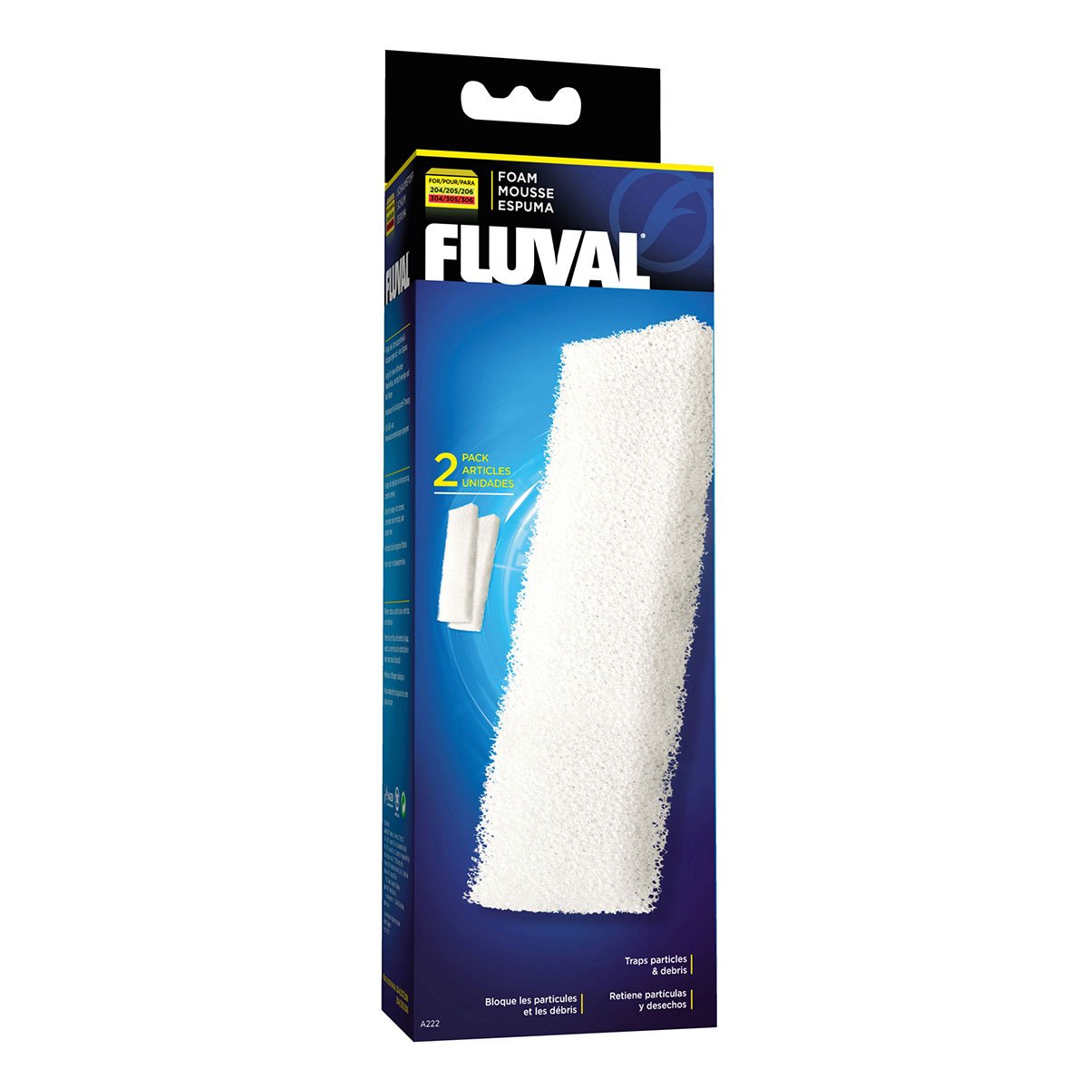 Fluval Filterschaumstoff für 204,205,206 + 304,305,306 (2er-Set) von Fluval