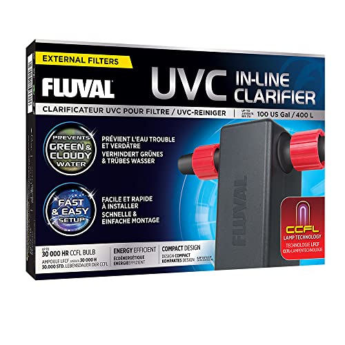 Fluval In-Line UVC-Klärer, klärt Aquarium, grünes Wasser von Fluval