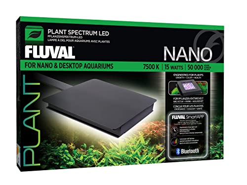 Fluval Plant 3.0, Nano LED Beleuchtung für Süßwasser Aquarien, 12,7 x 12,7cm, 15W von Fluval