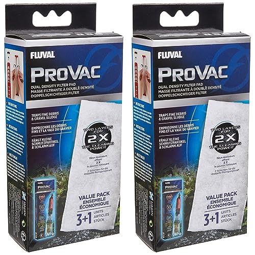 Fluval Pro Vac Ersatzfilterpatronen, 4 Stück (2er Pack) von Fluval