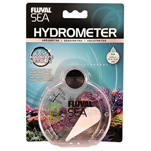 Fluval Sea Hydrometer, medium zur Messung der spezifischen Dichte und Salzkonzentration, für Meerwasseraquarien, 1 Stück (1er Pack) von Hagen