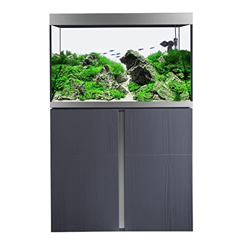 Fluval Siena 270 Aquarienkombination bestehend aus Aquarium 272L und Schrank in Graphit von Fluval
