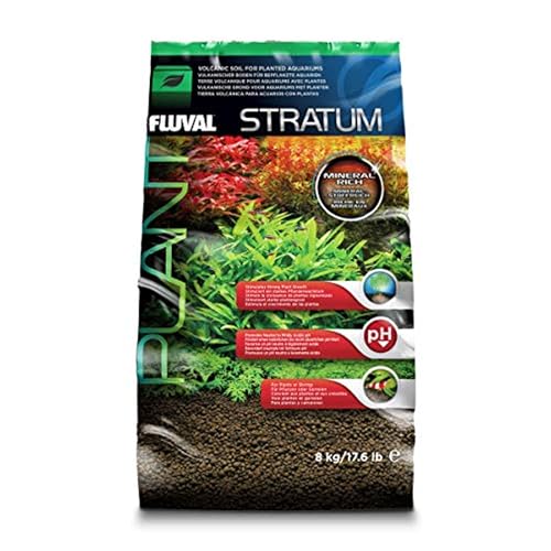 Fluval Stratum, Bodengrund fuer Aquarien, fuer Pflanzen und Garnelen, 8kg von Fluval