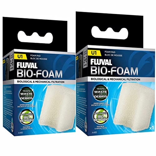 Fluval U1 Aquarium-Ersatz-Filtereinlage, 2 Stück von Fluval