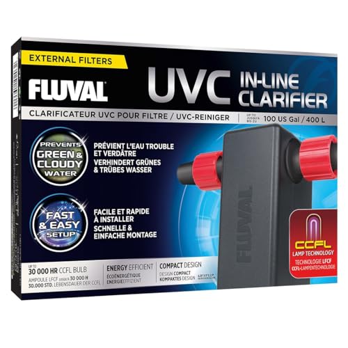 Fluval UVC-Klärer, für Aquarien, UVC Klärer mit CCFL-Lamp Technologie, 447 g (1er Pack) von Fluval