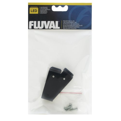 Fluval Aufhängeclip Universalhalterung für Fluval LED Beleuchtung Fresh und Plant 1.0 und 2.0, Marine und Reef 1.0 und 2.0, 2 Stück von Fluval