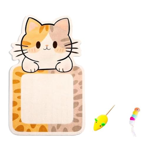 Fluxioxtna Cartoon Kätzchen Filzkatze Kratzer Pad Wandmontagekleber Möbelschutz Ohne Absolvieren Von Konstruktionsplänen Sparende Katzenkrallenscheiben von Fluxioxtna
