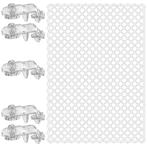 Fluxioxtna Clear Fish Tanks Guard Net Verhindert Springen Umfasst 5 Robuste Befestigungshalter von Fluxioxtna