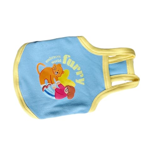 Fluxioxtna Hund Spring Blue Weste Für Dog Boy Girl Kleine Hunde Für Innen Und Außen Cartoon Kleidung Outfit Für Haustierhunde von Fluxioxtna