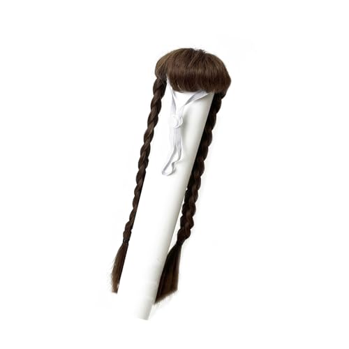 Fluxioxtna Pferdeschwanz/Braid Haustier Perücken Goosen Haarstück Haarzubehör Ideal Für Kreative Haustier Besitzer Themen Event Haustier Fotografie Kopfbedeckungen von Fluxioxtna