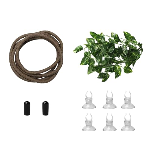 Fluxioxtna Realistische Reptilienlebensräume Pflanzenrebe Zum Klettern Und Versteckung Sicherer Künstlicher Pflanze Für Terrarien Landschaft Realistische Aquarien Vine Dekoration Fluxioxtna Realistische Reptilienlebensräume Pflanzenrebe Zum Klettern Und Versteckung Sicherer Künstlicher Pflanze Für Terrarien Landschaft Realistische Aquarien Vine Dekoration von Fluxioxtna