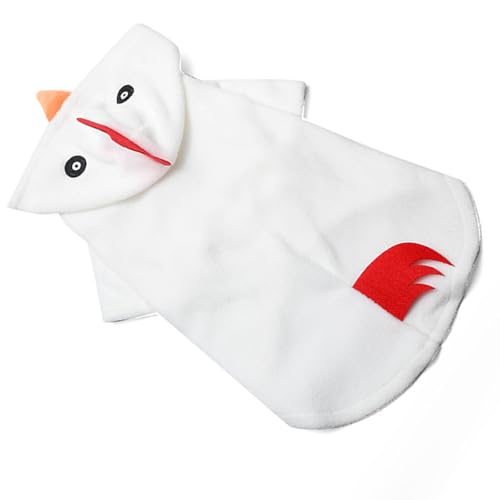 Kreative Hühnerformhunde Katzen Kleidung Weiches Stoff Warmes Kostüm Für Haustier Halloween Party Dressing Mode Kleidung Halloween Haustier Outfit von Fluxioxtna