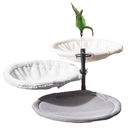 Verstellbare Katzen Hängematte Für Schreibtisch Platz Sparen Stahlrahmen Ergonomische Haustierbett Für Kleine Katzen Stahlrahmen Hängematte von Fluxioxtna
