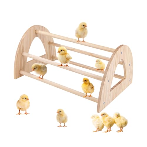 Große Hühnerstange aus Holz, Küken-Roosting-Sitzstange, Holzständer für Brutstätte, Hühnerspielzeug für Stall und Brutküken, Trainings-Sitzstange für große Vögel von Flying Dove BRING LOVE TO YOU