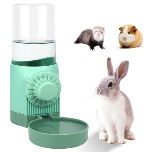 Kaninchen-Wasserflasche für Käfig, kein Tropfen, Meerschweinchen-Wasserflasche, hängender automatischer Wasserspender für Kaninchen, Hamster, Welpen, Kleintiere, Käfiggitterabstand über 2,5 cm von Flying Dove BRING LOVE TO YOU