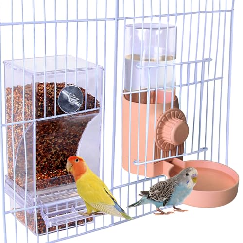 No Mess Vogelfutterspender für Käfig, Sittichkäfig-Zubehör, Vogelkäfig-Futterstation für Papageien, Nymphensittiche, Kanarienvögel, Wellensittiche, Finken (Futtertür über 8 x 8 cm) von Flying Dove BRING LOVE TO YOU