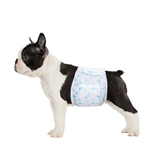 Einweg-Hundewindeln Male Wraps - Super absorbierende weiche männliche Windeln für männliche Hundemarkierungsprobleme, Harninkontinenz von Flying Paws