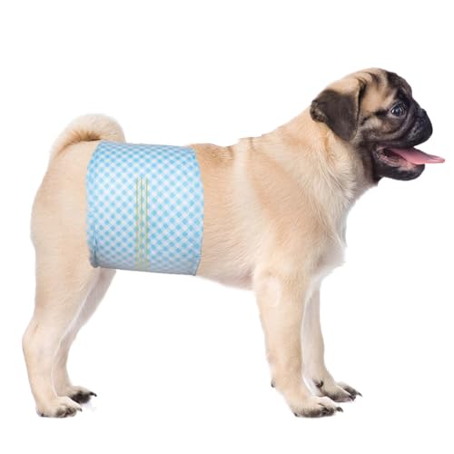 20 Count M Disposable Dog Diapers for Male Dogs, Male Dog Wrap Nappies Medium, Fits Waist 46-63 cm Medium von Flying Paws